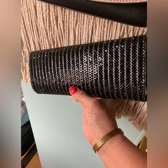 Like New Starlit black sequence clutch - Picture 8 of 8